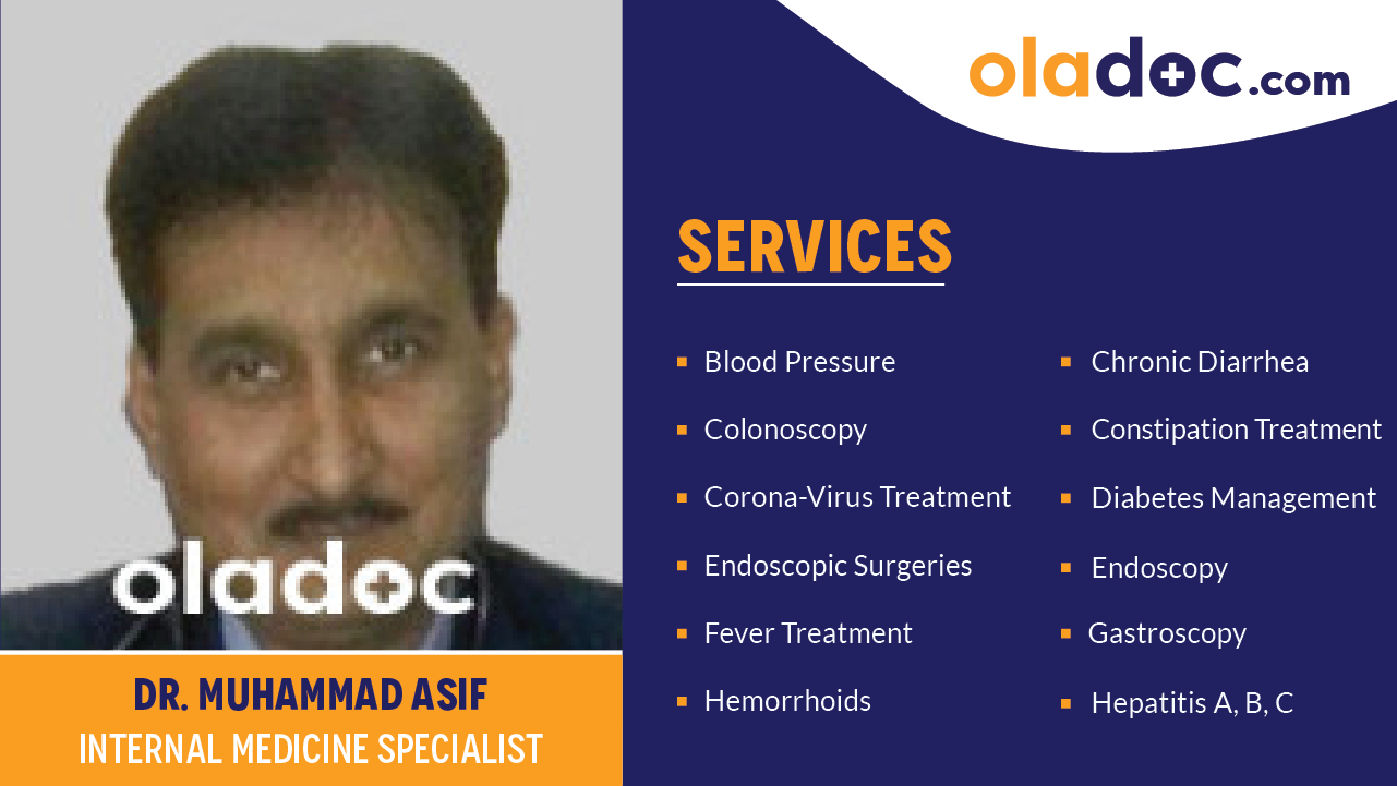 Services provided by Dr.Muhammad Asif